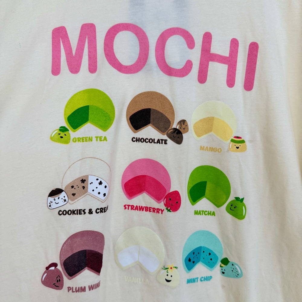 🍦 BOXLUNCH All the Mochi Kawaii Graphic Tee T-Shirt 2X XXL - Picture 5 of 11